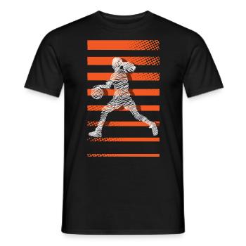 Basketball Basketball Women Basketball - Men's T-Shirt - black - Front - AI Model Male 178 light (178cm)