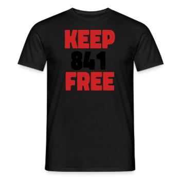 Otter 841 Surfing Santa Cruz Otter 841 - Men's T-Shirt - black - Front - AI Model Male 178 light (178cm)