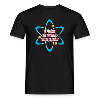 Physique comique 3 - T-shirt homme - noir - Devant - AI Model Male 178 light (178cm)