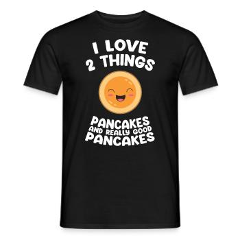 Funny Pancakes Brunch Breakfast Pancake Maker - Men's T-Shirt - black - Front - AI Model Male 178 light (178cm)