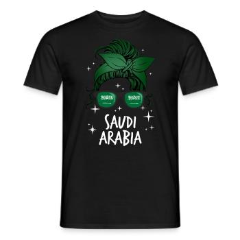 Saudi Arabia - Men's T-Shirt - black - Front - AI Model Male 178 light (178cm)