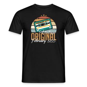 Legendary since February 1955 vintage 1955 - Men's T-Shirt - black - Front - AI Model Male 178 light (178cm)
