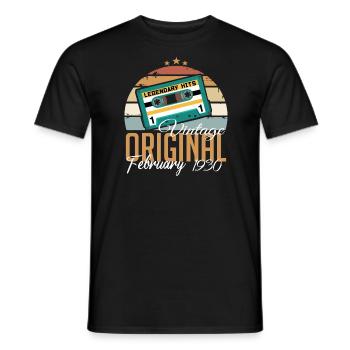 Légendaire depuis février 1930 millésime 1930 - T-shirt homme - noir - Devant - AI Model Male 178 light (178cm)