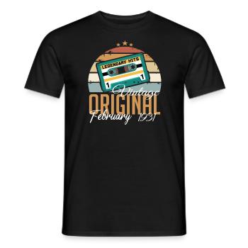 Légendaire depuis février 1931 millésime 1931 - T-shirt homme - noir - Devant - AI Model Male 178 light (178cm)