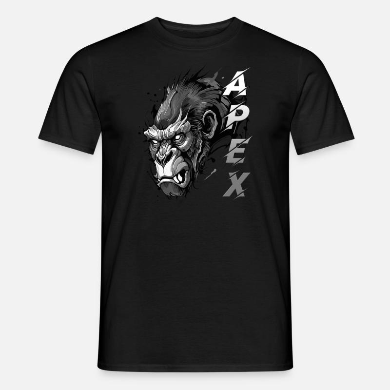 Gorilla Apex - Männer T-Shirt - Schwarz