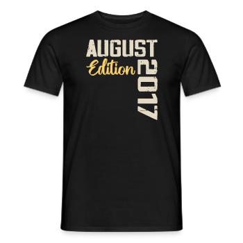 Anniversary August 2017 - Limited Edition August 2017 - Men's T-Shirt - black - Front - AI Model Male 178 light (178cm)