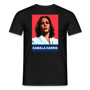 Kamala Harris 2024 - T-shirt homme - noir - Devant - AI Model Male 178 light (178cm)