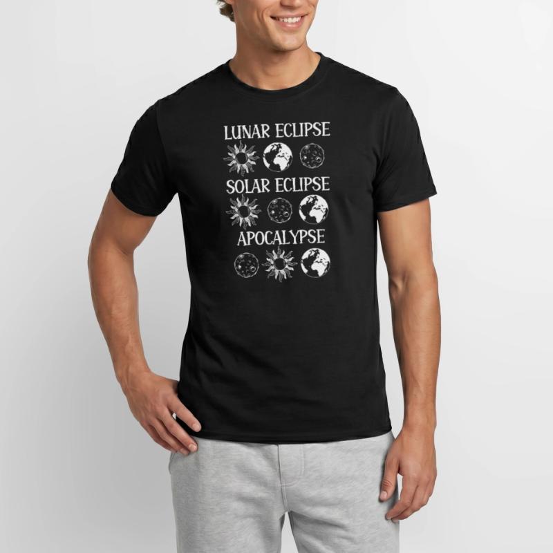 Lunar Eclipse Solar Eclipse Apocalypse Men's T-Shirt