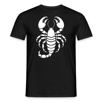 scorpion - Men's T-Shirt - black - Front - AI Model Male 178 light (178cm)