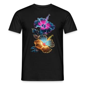Orchideen für eine Floristin - Männer T-Shirt - Schwarz - Vorne - AI Model Male 178 light (178cm)