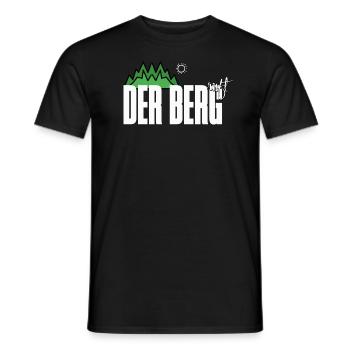 Der Berg ruft - Männer T-Shirt - Schwarz - Vorne - AI Model Male 178 light (178cm)