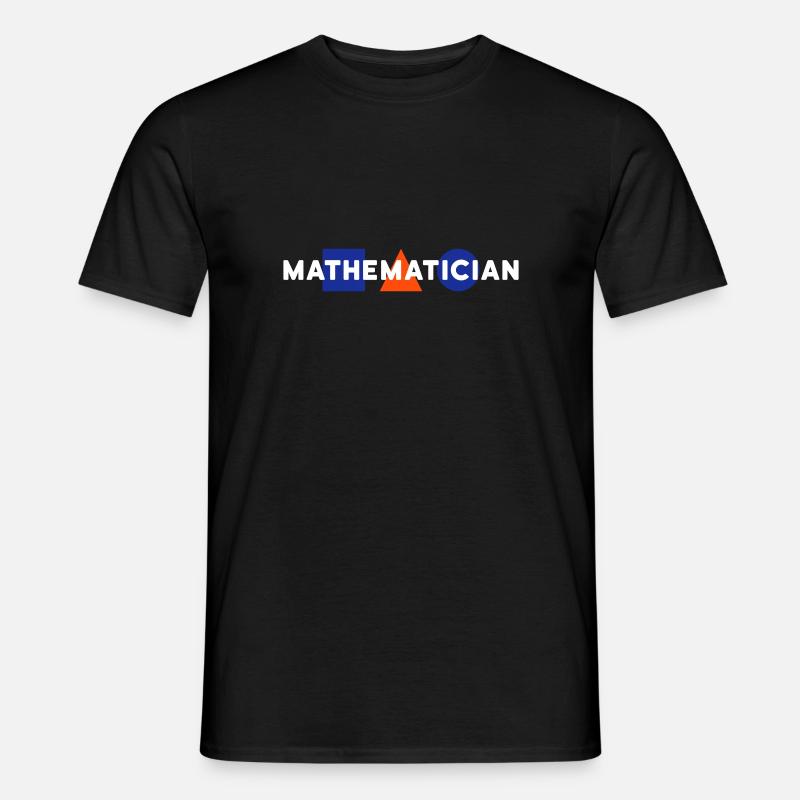 Mathematician (square, triangle, circle) - Men's T-Shirt - black