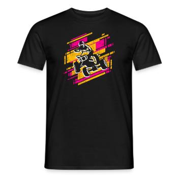 Quad Biker Offroad Quad Rider Girls ATV - Men's T-Shirt - black - Front - AI Model Male 178 light (178cm)