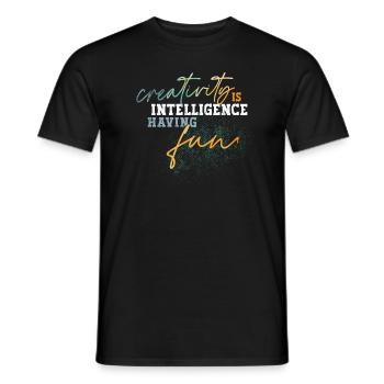 Creativity intelligence - Männer T-Shirt - Schwarz - Vorne - AI Model Male 178 light (178cm)