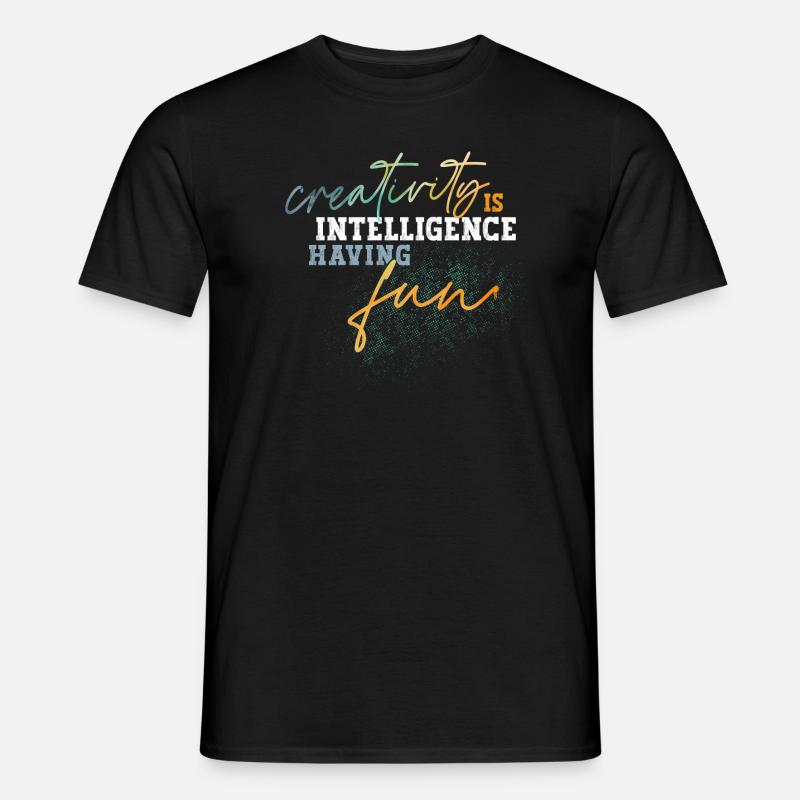 Creativity intelligence - Männer T-Shirt - Schwarz