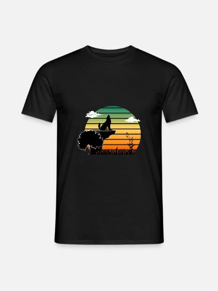 Wolf - T-shirt homme - noir