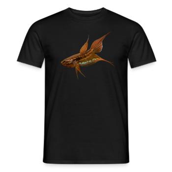 Betta dimidiata - Men's T-Shirt - black - Front - AI Model Male 178 light (178cm)