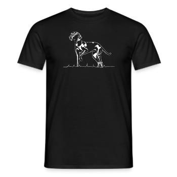 WEIMARANER chien de chasse debout chien de chasse Wilsigns - T-shirt homme - noir - Devant - AI Model Male 178 light (178cm)