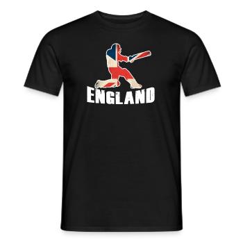 Angleterre Cricket Shirt Cricket Team - T-shirt homme - noir - Devant - AI Model Male 178 light (178cm)