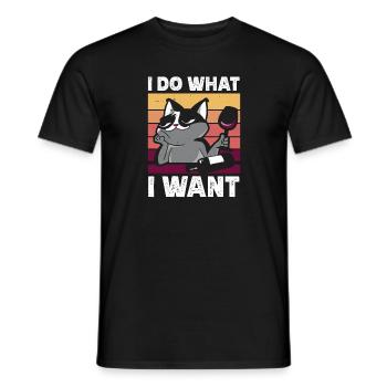 Do What I Want - Männer T-Shirt - Schwarz - Vorne - AI Model Male 178 light (178cm)