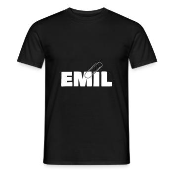 Emil - T-shirt homme - noir - Devant - AI Model Male 178 light (178cm)