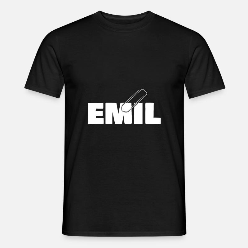 Emil - Männer T-Shirt - Schwarz