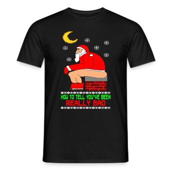 Really Bad Ugly Christmas - Männer T-Shirt - Schwarz - Vorne - AI Model Male 178 light (178cm)