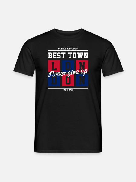 Best Town - Männer T-Shirt - Schwarz