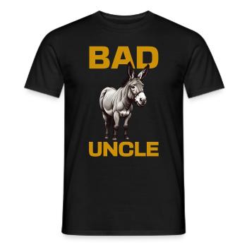 Bad Ass Oncle Cool Âne - T-shirt homme - noir - Devant - AI Model Male 178 light (178cm)