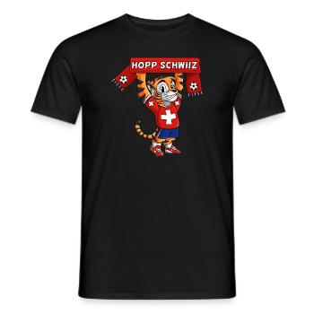 Suisse Fantiger Hopp Schwiiz - T-shirt homme - noir - Devant - AI Model Male 178 light (178cm)