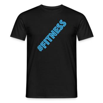 Fitness | Bodybuilding, Gym, Protein, Training - Männer T-Shirt - Schwarz - Vorne - AI Model Male 178 light (178cm)