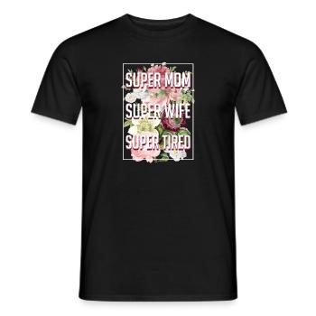 Kinder Muttertag Tshirt Geschenk Mutter Mami - Männer T-Shirt - Schwarz - Vorne - AI Model Male 178 light (178cm)