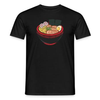 Ramen Kawaii Instant Noodle Soup Anime - Männer T-Shirt - Schwarz - Vorne - AI Model Male 178 light (178cm)