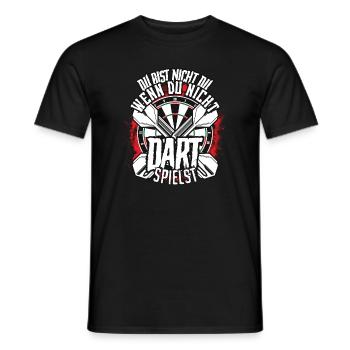 Joueur de fléchettes - T-shirt homme - noir - Devant - AI Model Male 178 light (178cm)