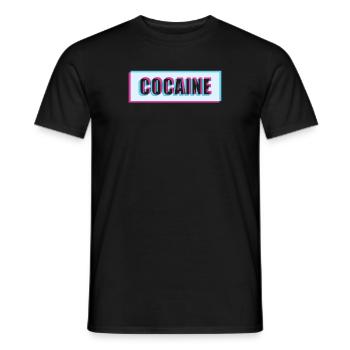 Cocain Shirt Women Men: The Cocain Tshirt for D - Men's T-Shirt - black - Front - AI Model Male 178 light (178cm)