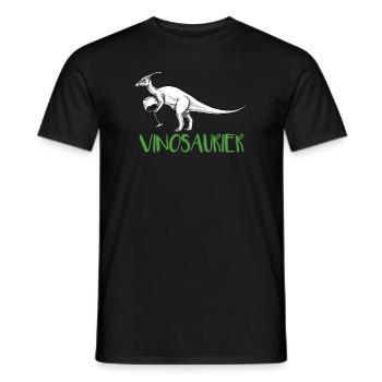 Vinosaurier - Männer T-Shirt - Schwarz - Vorne - AI Model Male 178 light (178cm)