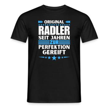 Cycliste mûri à la perfection - T-shirt homme - noir - Devant - AI Model Male 178 light (178cm)