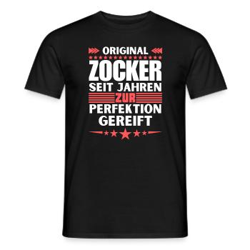 Gamblers matured to perfection - Men's T-Shirt - black - Front - AI Model Male 178 light (178cm)