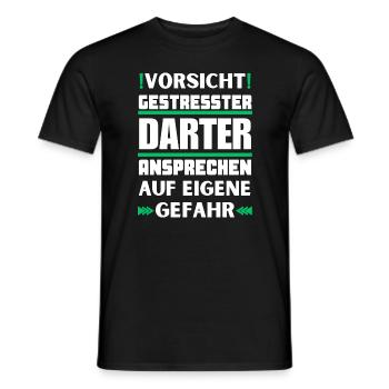 Ne parlez pas à un dard stressé ! - T-shirt homme - noir - Devant - AI Model Male 178 light (178cm)
