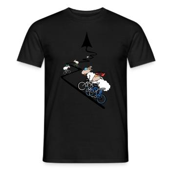 Cyclisme VTT - T-shirt homme - noir - Devant - AI Model Male 178 light (178cm)