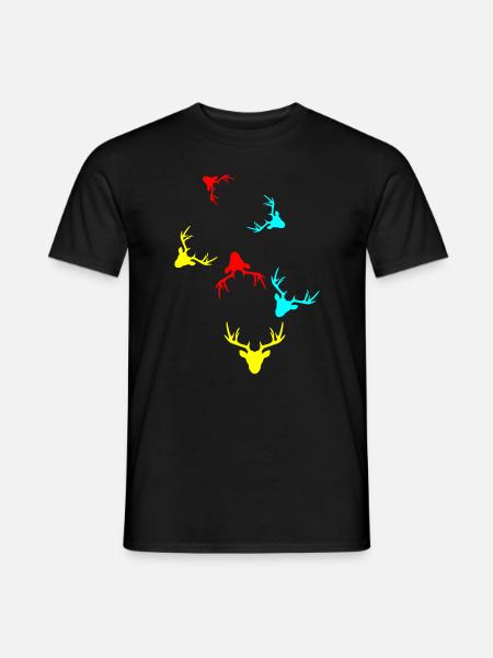 Deer Deer icon - Men's T-Shirt - black