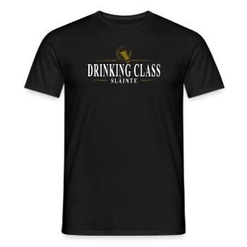Drinking Class "Sláinte" - Männer T-Shirt - Schwarz - Vorne - AI Model Male 178 light (178cm)