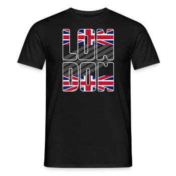 London, England, United Kingdom Travel - Men's T-Shirt - black - Front - AI Model Male 178 light (178cm)