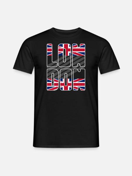 Londres, Angleterre, Royaume-Uni Voyage - T-shirt homme - noir