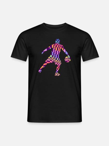 basketball basketball pattern basketball game - Men's T-Shirt - black
