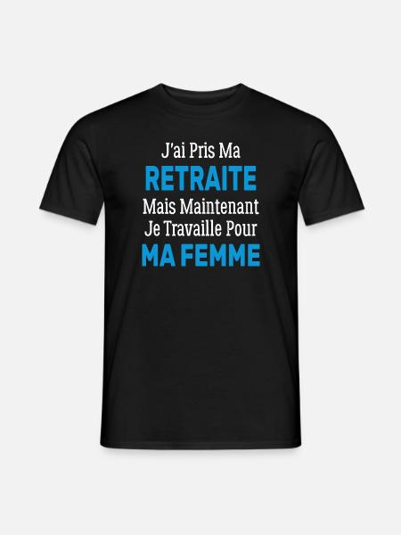 J'ai pris ma retraite humour homme retraité - T-shirt homme - noir