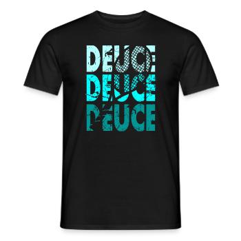 Chemise de tennis DEUCE Design Sweat à capuche - T-shirt homme - noir - Devant - AI Model Male 178 light (178cm)