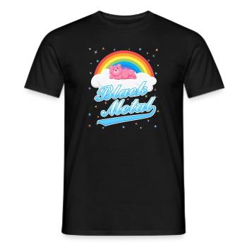 Teddy en métal noir - T-shirt homme - noir - Devant - AI Model Male 178 light (178cm)