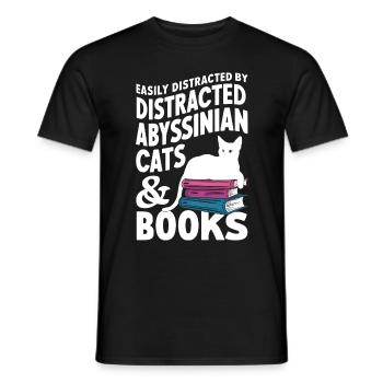 Katze Abessinier Geschenk - Männer T-Shirt - Schwarz - Vorne - AI Model Male 178 light (178cm)