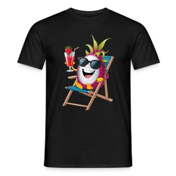Dragon Fruit - Männer T-Shirt - Schwarz - Vorne - AI Model Male 178 light (178cm)